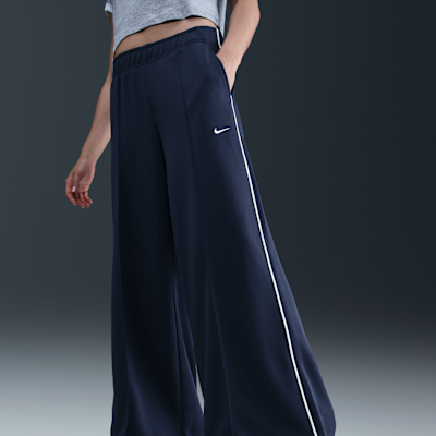 Nike Sportswear Women's Mid-Rise Wide-Leg Track Pants. Nike JP